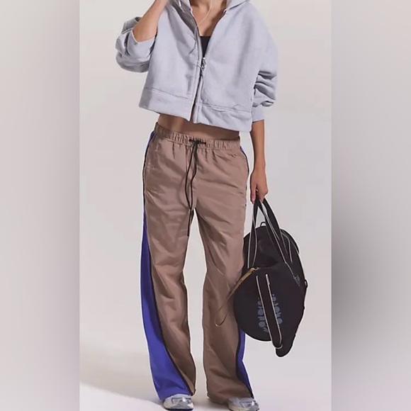 Free People Retro Rider Pants Sandy / Pulse Combo - Picture 2 of 7